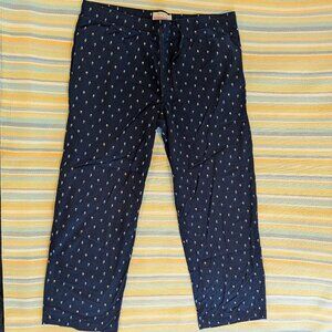 Men's Merona navy sailboat print cotton blend PJ Pajama pants size XL